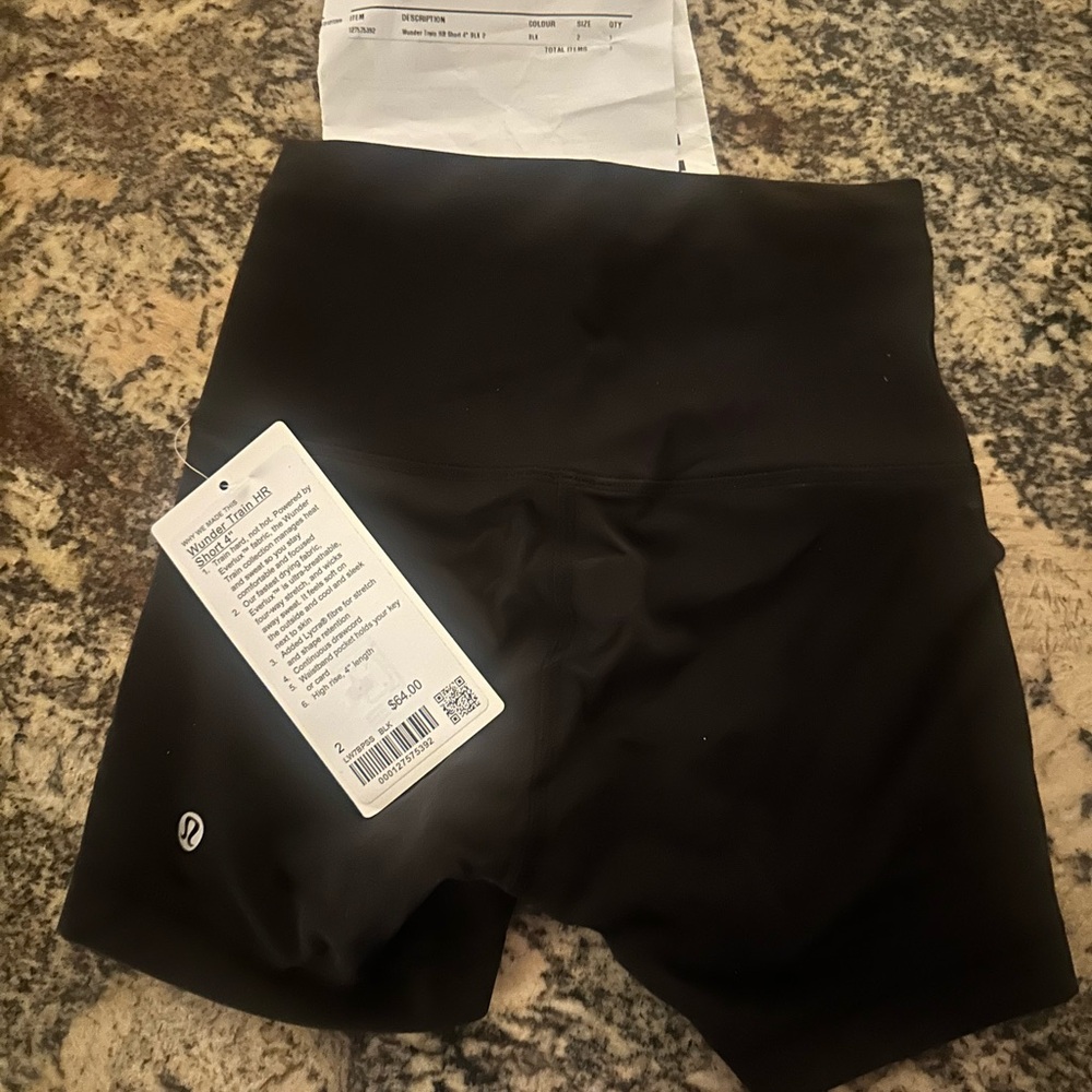 Lululemon Athletica Black Workout Shorts